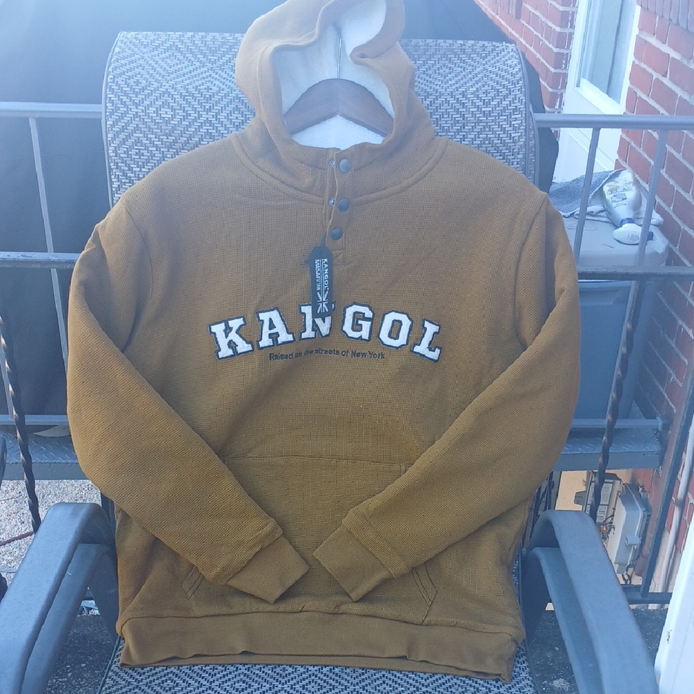 Kangol Men's Mustard Hoodie Sweater